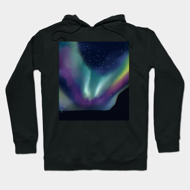 Aurora Borealis Hoodie by Smilla